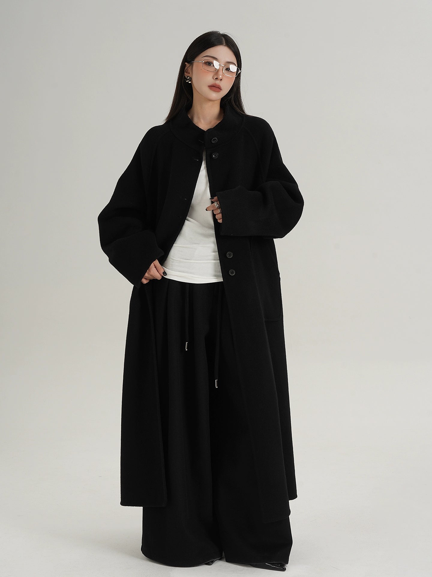 Wool Wide Pants SRS0394