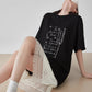 White Lace Docking T-Shirt Dress FER0187