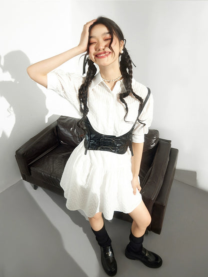 Flare Shirt Dress / Belt Bustier EPU0011