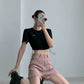 Drost Cropped Tops / High Waisted Wide Sweatpants PPR0004