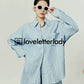 Light Blue Stripe Shirt / Loose Shorts LLA0055