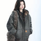 Oversized Fur Hooded Blouson WLS0016