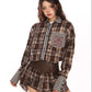 Paid × Gingham Check Shirt / Tiered Mini Skirt BGS0047