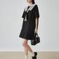 Race-Switching Sailor Collar Mini Dress FER0274
