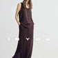 U-Neck Camisole Top / Loose Long Skirt IWY0011