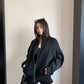 Rib-Knit Switch Zip-Up Blouson YLS1056