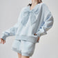 Lace Ribbon Long-Sleeve Top / Shorts FER0043