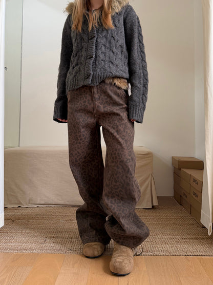 Leopard Wide Pants CYE0097