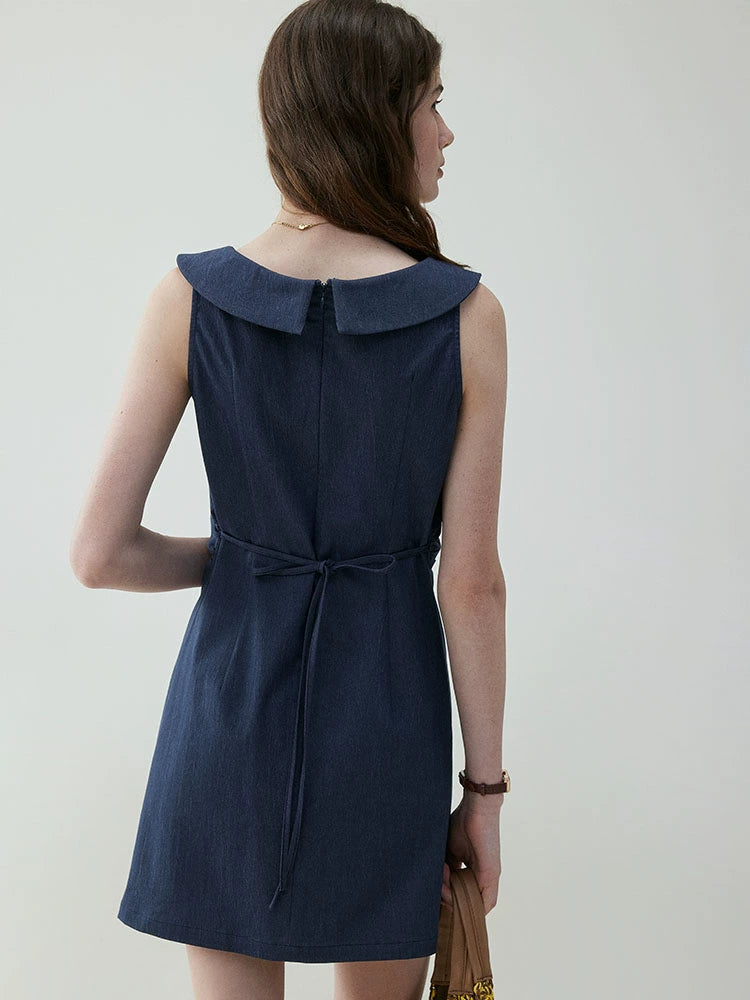 Round Collar Sleeveless Dress VOE0003