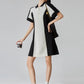 Bi-color Half-Zip Polo Dress FER0198