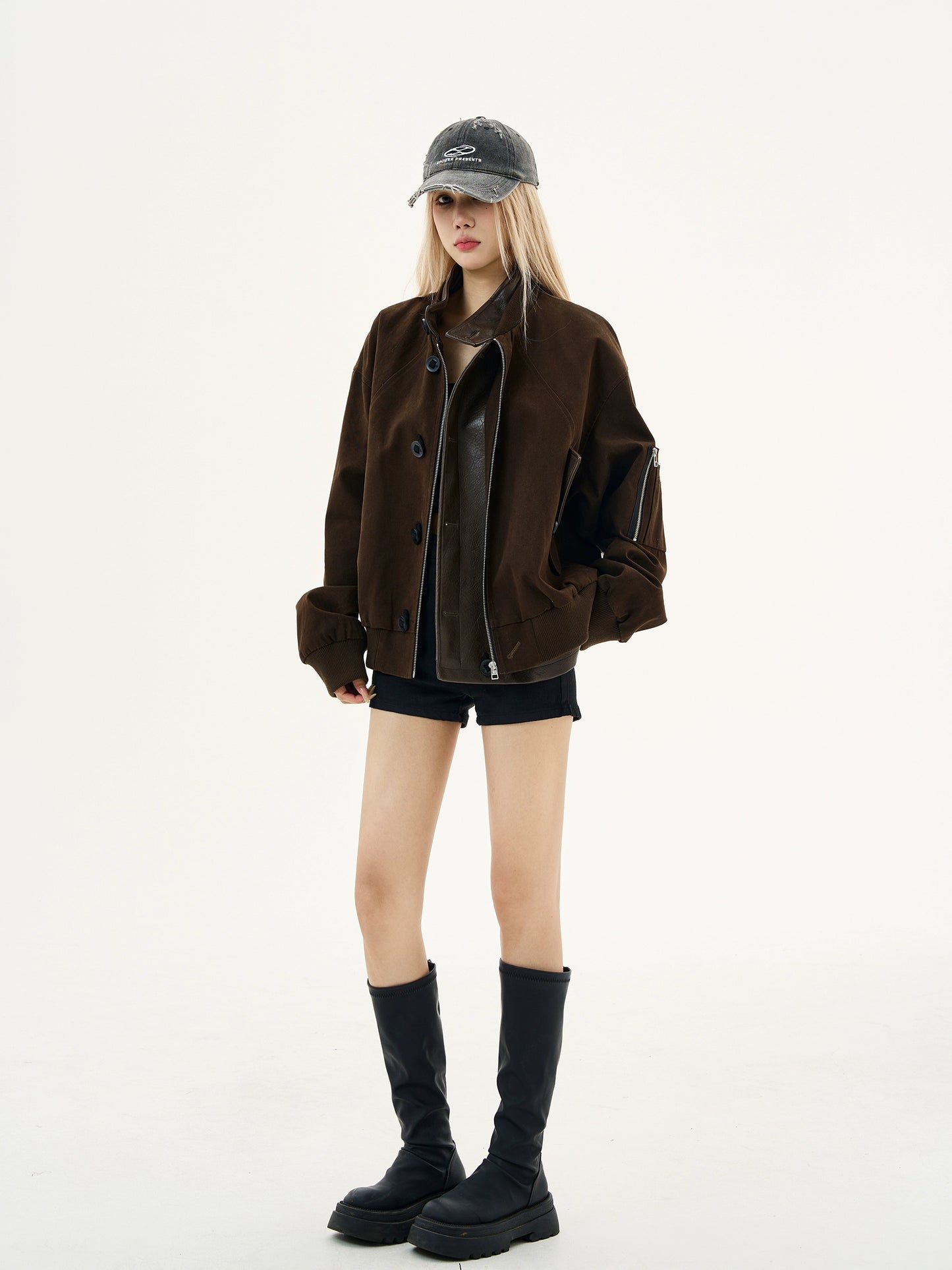 Suede Stand Collar Jacket MAD0013