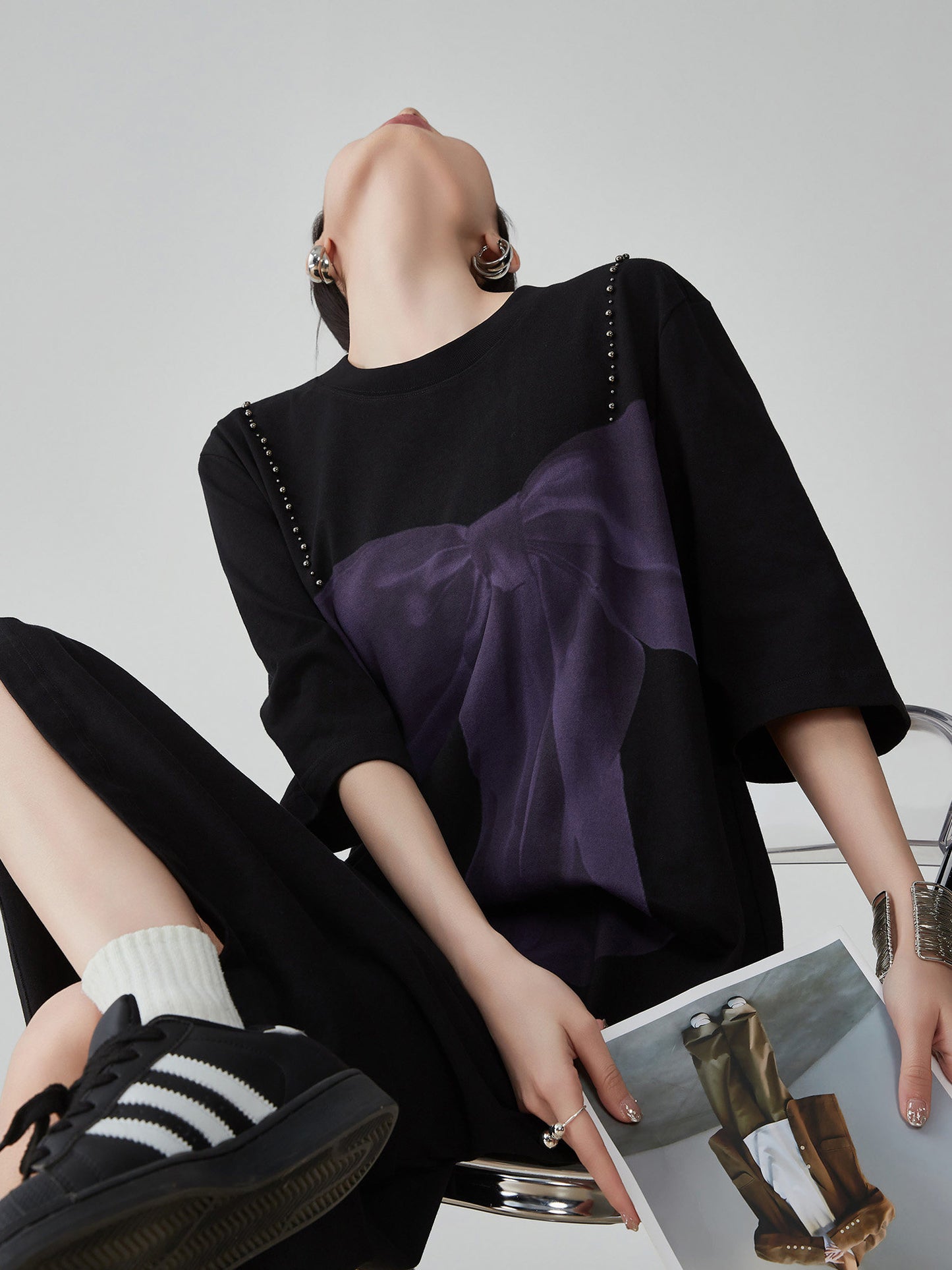 Big Ribbon T-Shirt Dress FER0142