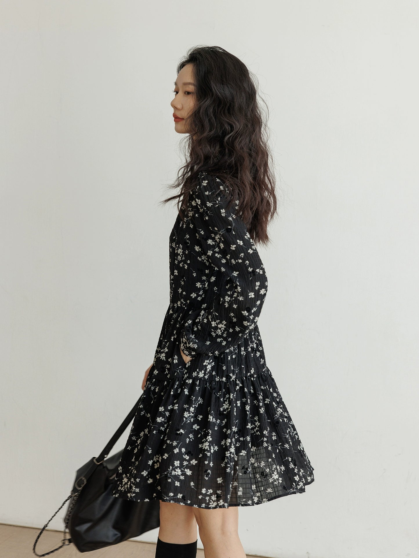 Small Floral Flare Dress VAS0127