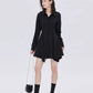 Fitted Long-Sleeve Shirt Mini Dress SHN0056