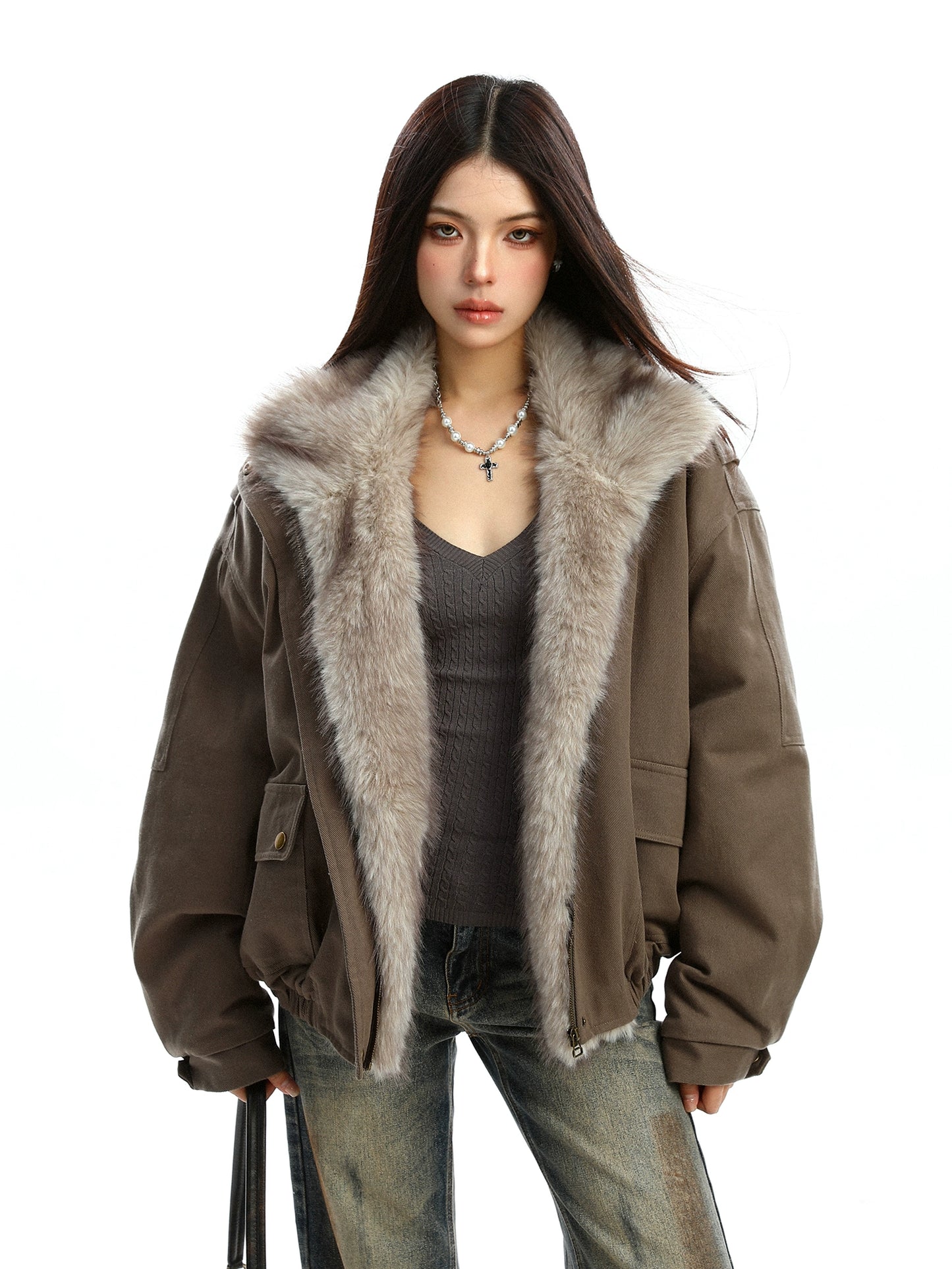 2way Faux Fur Blouson BGS0031