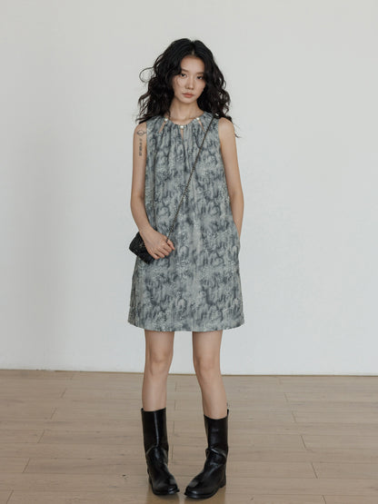 Round Neck Sleeveless Dress VAS0130