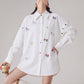 Pony Embroidered Long-Sleeve Shirt FER0366