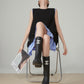 Striped Patchwork Sleeveless Vest Dress FER0066