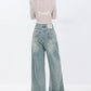 High Waisted Wide Leg Denim Pants ABW0017