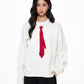 Tie Loose Knit Pullover UDS0004