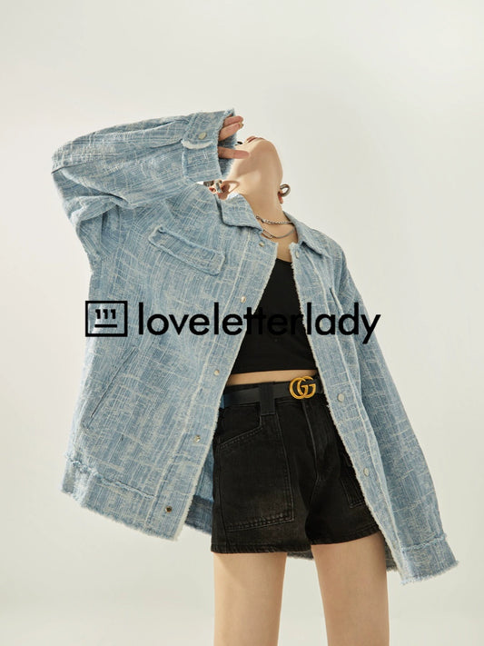 Retro Blue Denim Jacket  LLA0306