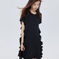 Side Ruffle Frill Mini Dress SHN0052