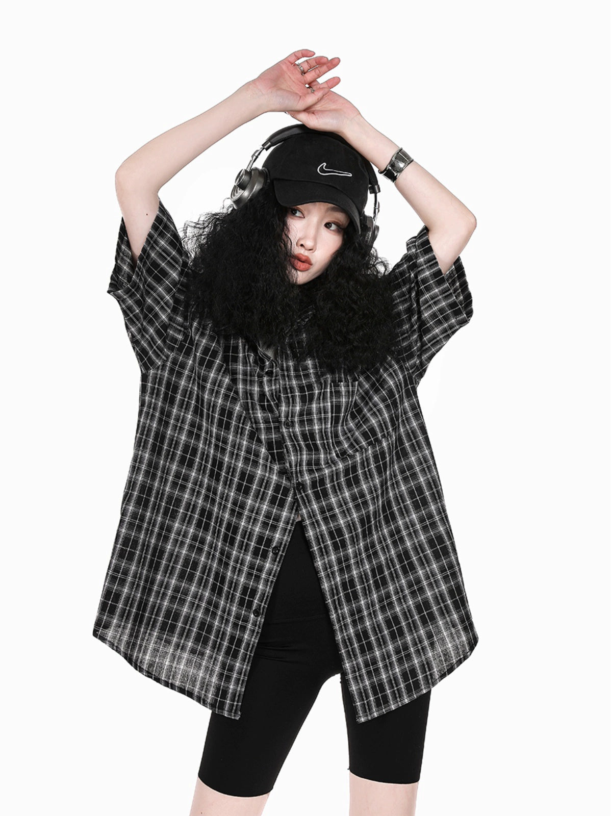 Vintage Short Sleeve Check Shirt ICM0049