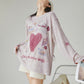 Graphic Oversized Long-Sleeve T-Shirt FER0230