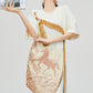 Horse-Handle Scarf Layered Dress FER0295