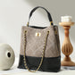 Suede & Leather Quilted Chain Bag ABB0003