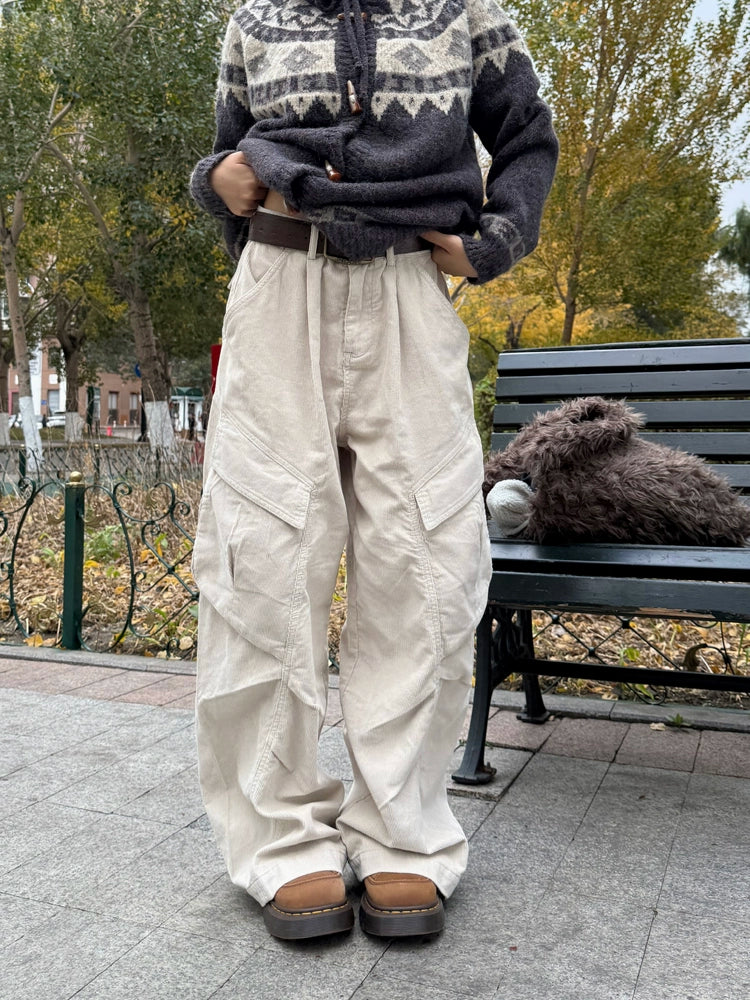 Big Pocket Wide Cargo Pants CYE0006
