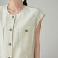 Round Collarless Vest / Half Pants FER0344