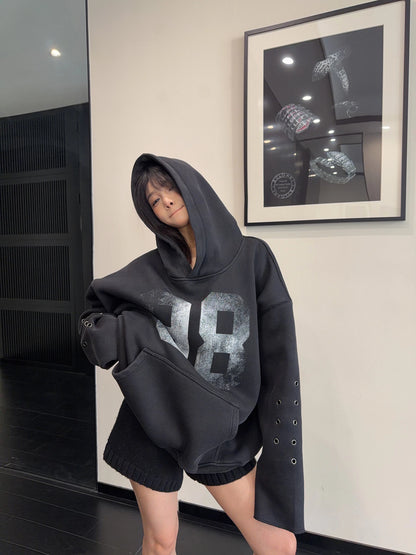 Number Logo Fleece Hoodie YLS1043
