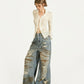 Vintage Hard Damaged Denim Pants NIM0023