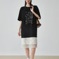 White Lace Docking T-Shirt Dress FER0187