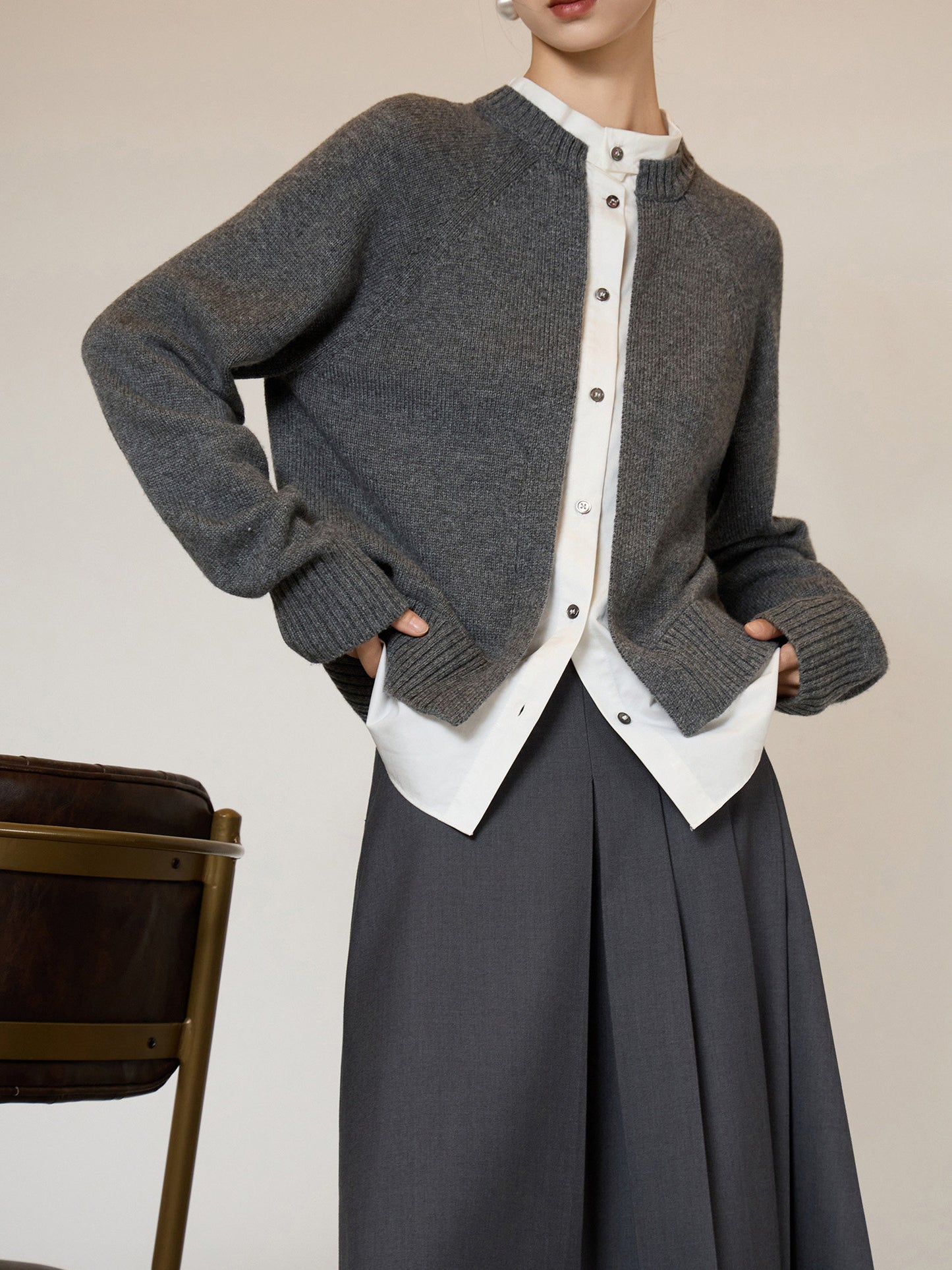Shirt Docking Knit Top SUY0023
