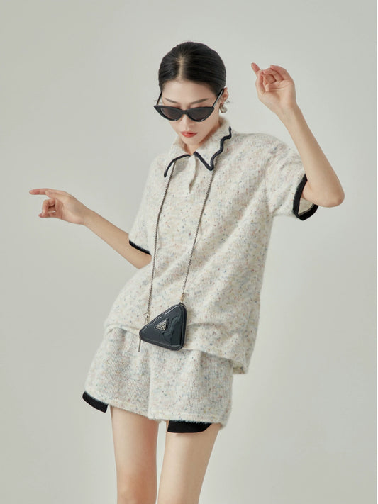 Knit Design Polo Shirt / Shorts LLA0068