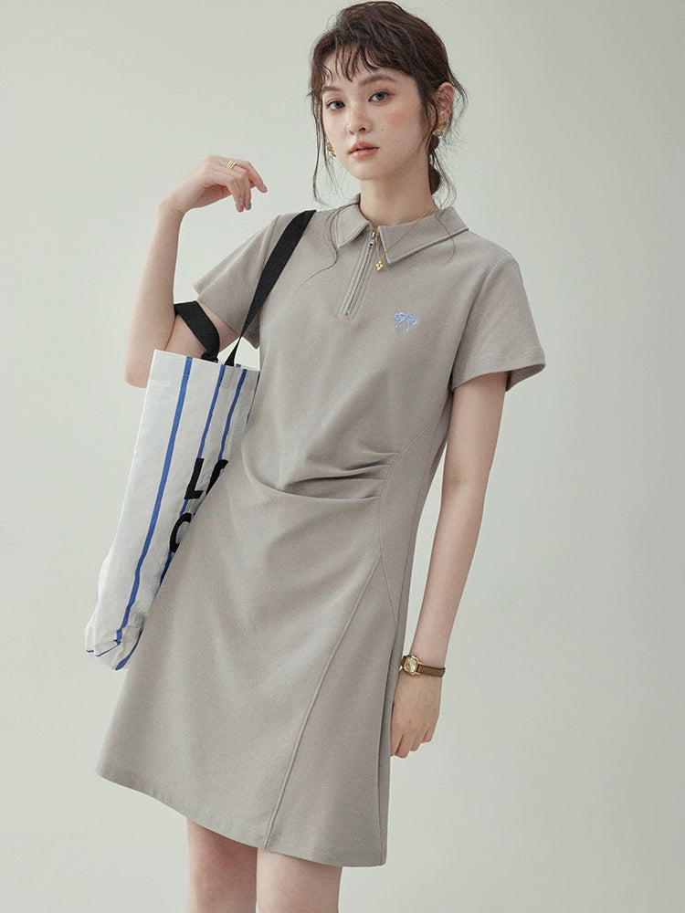 Half Zip Polo Dress AMU0004