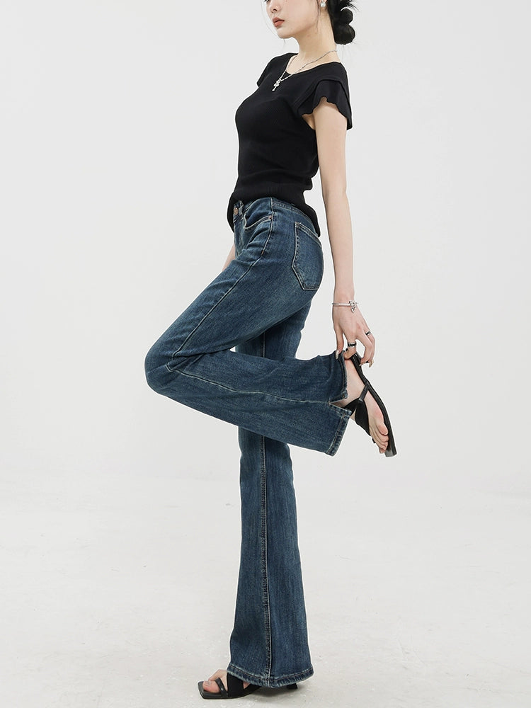 Vintage Flared Denim Pants ABW0006