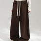 Layered Design Wide Sweatpants ACS0391