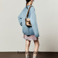 Leopard Print Oversized Sweatshirt / Leopard Mini Skirt LLA0666