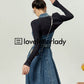 Vintage Denim Slit Long Dress LLA0073