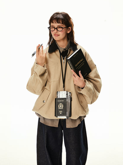 Vintage Style Work Blouson EZK0090