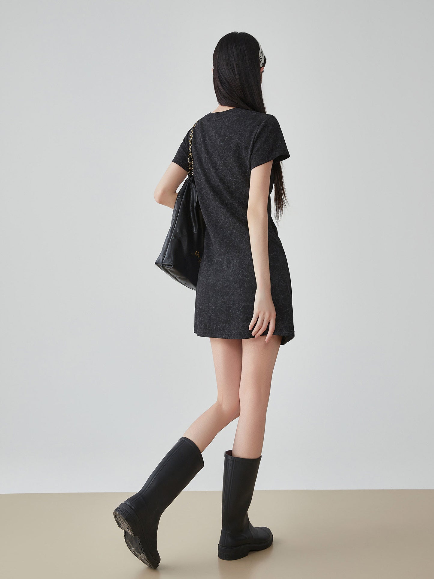 Corset Print T-Shirt Dress FER0120