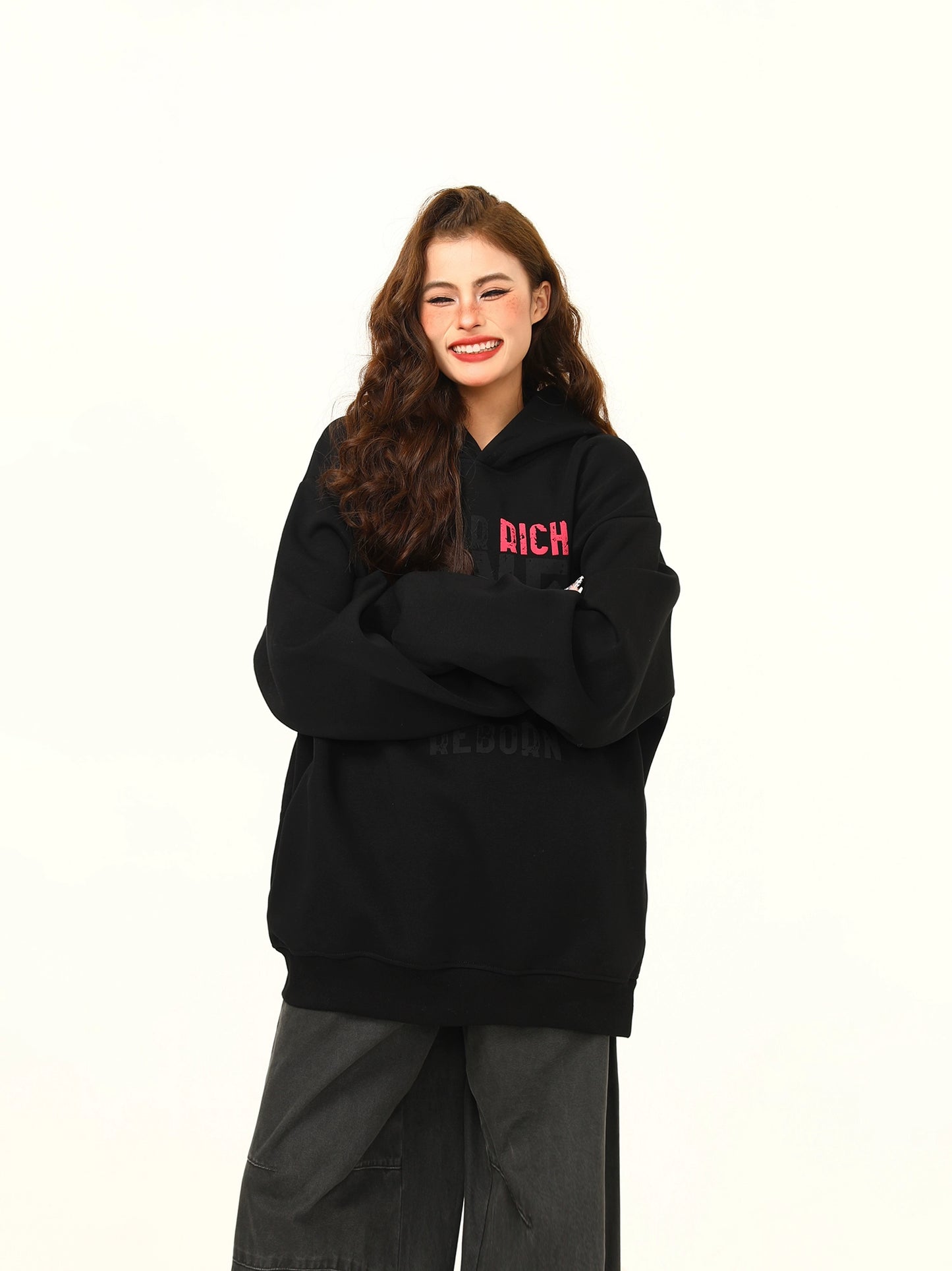 Big Logo Print Hoodie WDZ0040