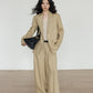 Stripe Design Blazer Jacket / Casual Wide Pants VAS0189