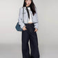 Color Contrast Stitch Tweed Jacket WDB0018