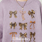 Ribbon Design Knit Top / Knit Mini Skirt LLA0630