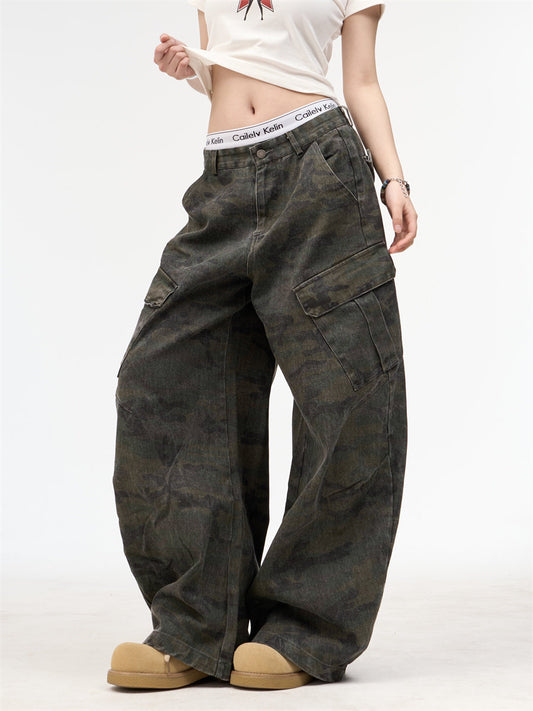 Camouflage Cargo Denim Pants ONP0011