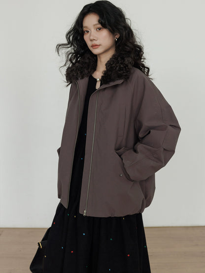 Wool Collar Vintage Jacket VAS0173